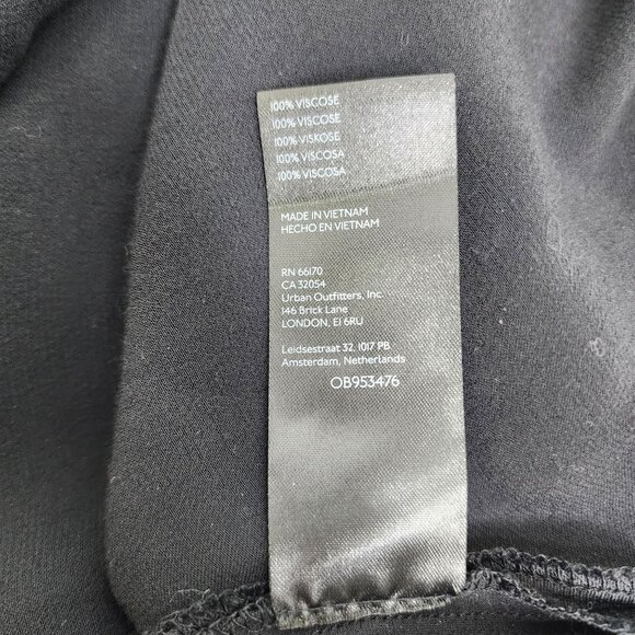 Anthropologie Black Silky Viscose Slip Dress Adjustable Straps‎ Satin Finish XXS - Picture 6 of 10